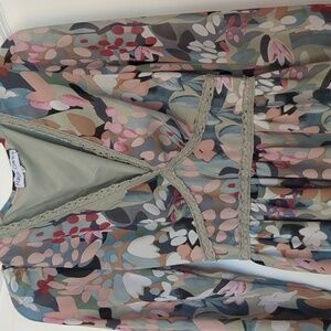 Nash Gray Floral Dress